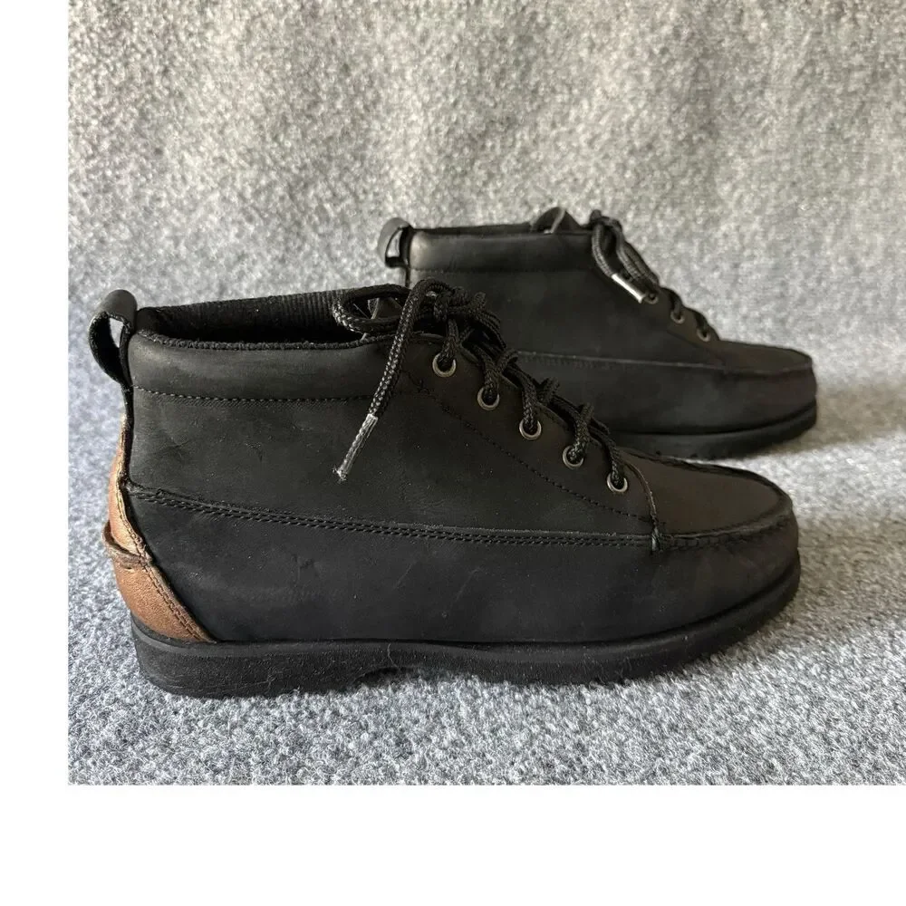VTG American Eagle Men’s Midland Chukka Boots Moc Toe Gorpcore 9.5 Black Leather